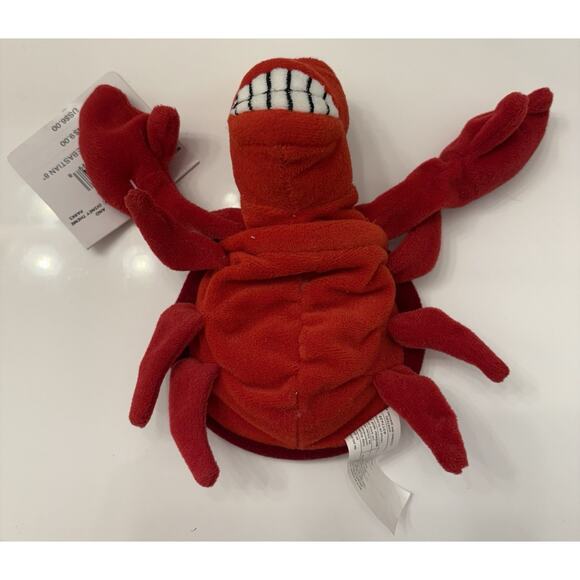 Disney Store the Little Mermaid Sebastian Plush Mini Bean Bag Toy with Tag - Picture 5 of 7